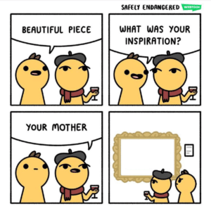 What was your inspiration comic (blank) Safely Endangered Comics meme template
