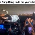 yang-memes yang text: When the Yang Gang finds out you