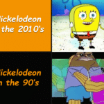 spongebob-memes spongebob text: Nickelodeon in the 2010