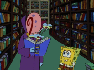 Gary explaining to Spongebob Plain meme template