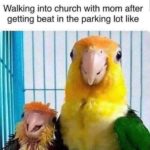 christian-memes christian text: Walking into church with mom after getting beat in the parking lot like  christian