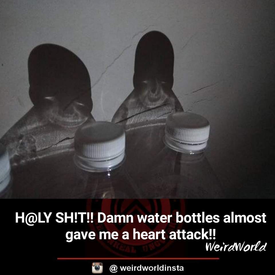 thanos water-memes thanos text: 'N H@LY SH!T!! Damn water bottles almost gave me a heart attack!! We/rdWorId @ weirdworldinsta 