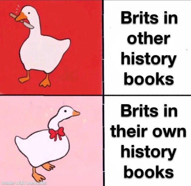 Dank Meme dank-memes cute text: Brits in other history books Brits in their own history books 