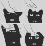 Cat pulling hand back comic Comic meme template blank  Cat, Animal, Comic