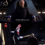Kill him now Cat in the Hat Prequel Memes meme template blank  Cat in the Hat, Dr. Seuss, Prequel, Palpatine, Star Wars, Vs