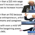 yang-memes political text: A UBI is better than a $15 min wage because it doesn