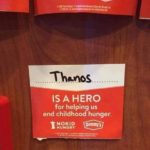avengers-memes thanos text: HERO for helping us end childhood hunger. NOKID oennys HUNGRY