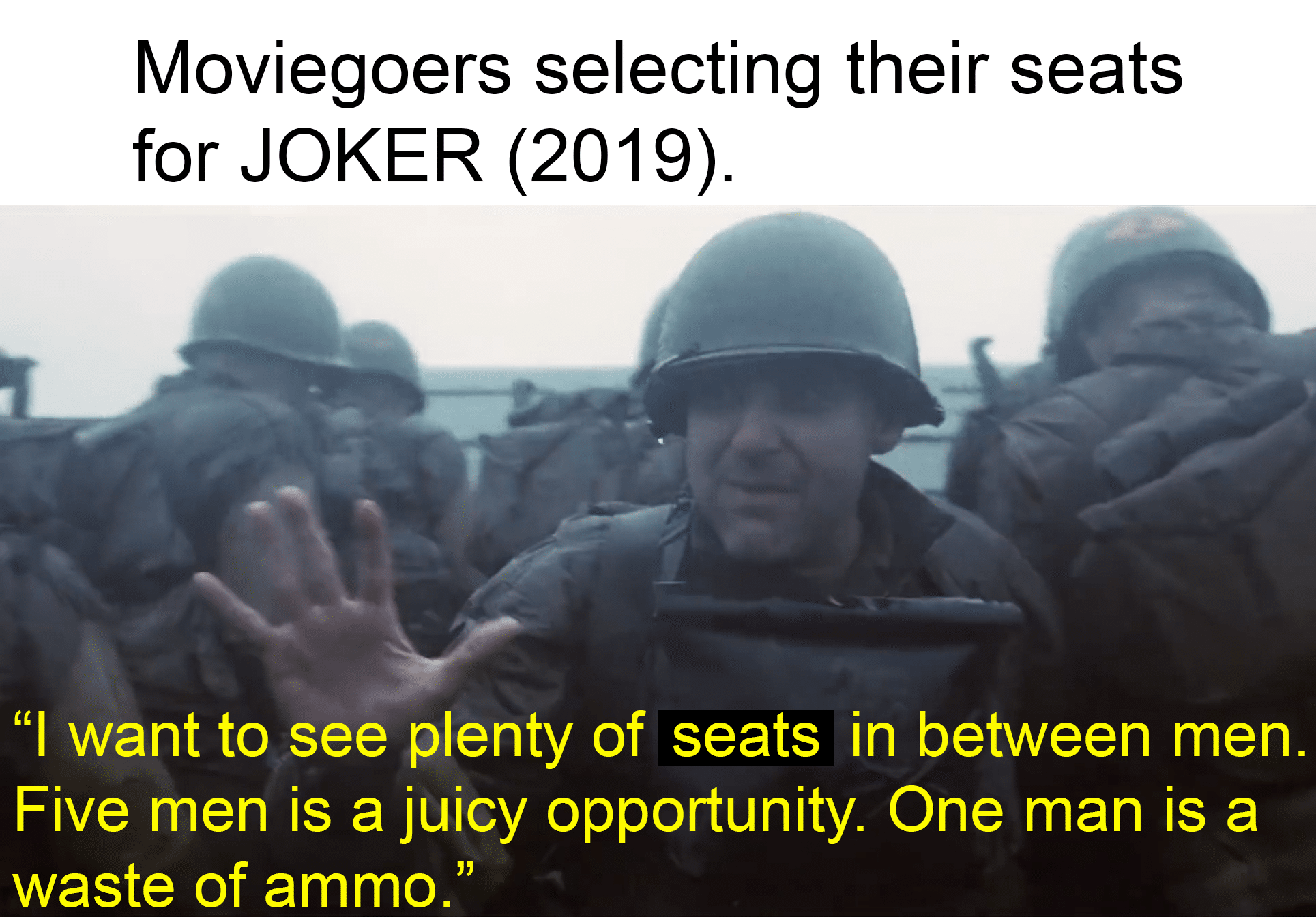 history history-memes history text: Moviegoers selecting their seats for JOKER (2019). 