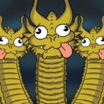 Three silly dragons.  meme template blank Dragons, Three, Silly