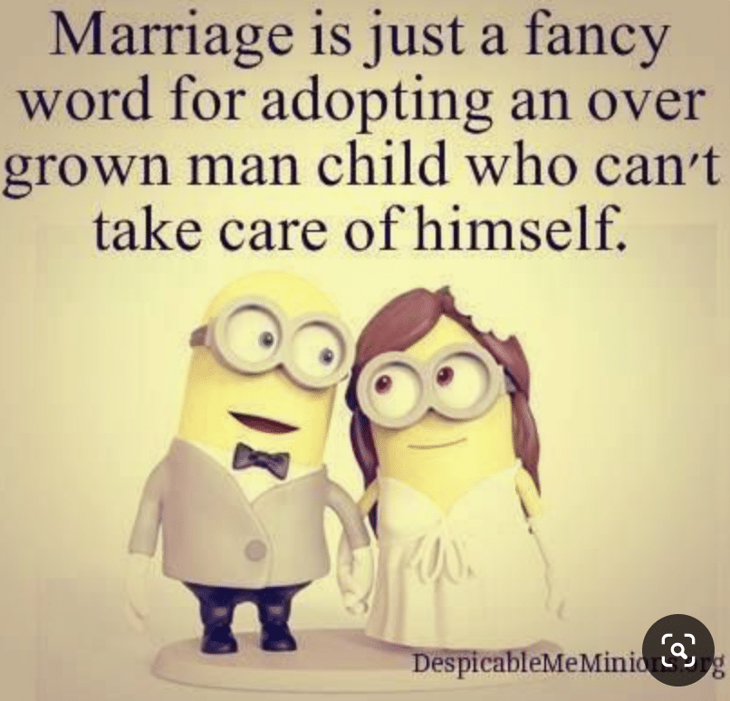 cringe boomer-memes cringe text: Marriage is just a fancy word for adopting an over grown man child who can't take care of himself. 1 •—béßØCåb1eMeMini 