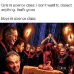 dank-memes cute text: Girls in science class: I don
