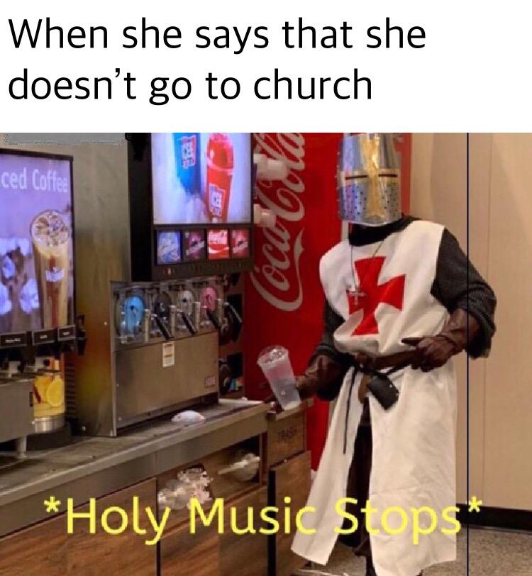 christian christian-memes christian text: When she says that she doesn't go to church *Holfilusi op 