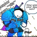 wholesome-memes cute text: Ηοω ωας your day, ςοη? Μμ dad  cute