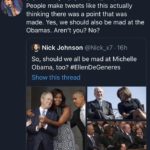 memes misc text: Y @kat_blaque • 2h v Kat Blaque People make tweets like this actually thinking there was a point that was made. Yes, we should also be mad at the Obamas. Aren