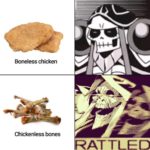 dank-memes cute text: Boneless chicken Chickenless bones  Dank Meme