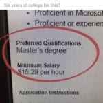 yang-memes political text: r/ mildlyinfuriating u/Scaulbylausis • 20h • imgur Six years of college for this? ro clen In lcroso Proficient or experien Preferred Qualifications Master