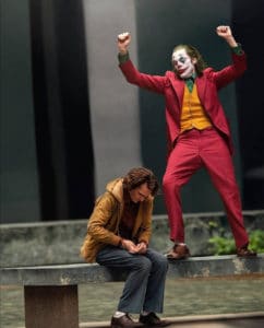 Sad Arthur Fleck vs. Happy Joker Joker meme template