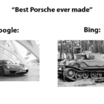 history-memes history text: "Best Porsche ever made" Google: Bing:  history