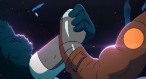 Shaking Hands in Space Hands meme template