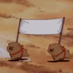 2 dogs running with a sign  meme template blank Running