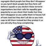 political-memes political text: When you enslave black people but they gain liberty so you go to war but you lose so you segregate black people but they don