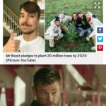 avengers-memes thanos text: YouTube star Mr Beast pledges to plant 20 million trees by 2020 but he needs your help Mr Beast pledges to plant 20 million trees by 2020 (Picture: YouTube) Because that