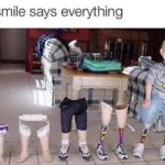 wholesome-memes cute text: His smile says everything  cute