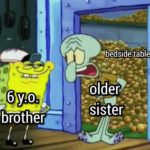 spongebob-memes spongebob text: 6 Y.oa • Sister  spongebob