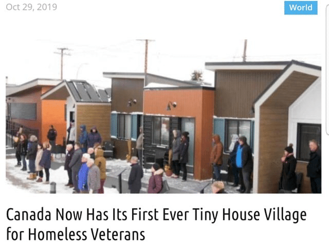 cute wholesome-memes cute text: Oct 29, 2019 World Canada Now Has Its First Ever Tiny House Village for Homeless Veterans 