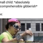 wholesome-memes cute text: small child: *absolutely incomprehensible gibberish* me: cheers i
