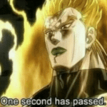One second has passed Anime meme template blank  Anime, Time, Dio