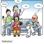 boomer-memes cringe text: iPod iPad iPhone !Hahaha  cringe