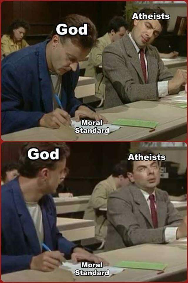 christian christian-memes christian text: God Moral Standard God Moral Standard Atheists Atheistsz,..c 