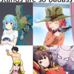 anime-memes anime text: Anime girls with Jojo stands are so badass  anime