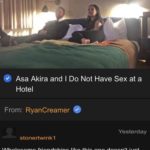 wholesome-memes cute text: Porn hub 1 @ Asa Akira and I Do Not Have Sex at a Hotel From: RyanCreamer @ Yesterday stonertwinkl Wholesome friendships like this one doesn