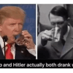 dank-memes cute text: Trump and Hitler actually both drank water.  Dank Meme