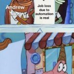 yang-memes political text: A drew Job loss due to automation is real Elizabeth Warren  political