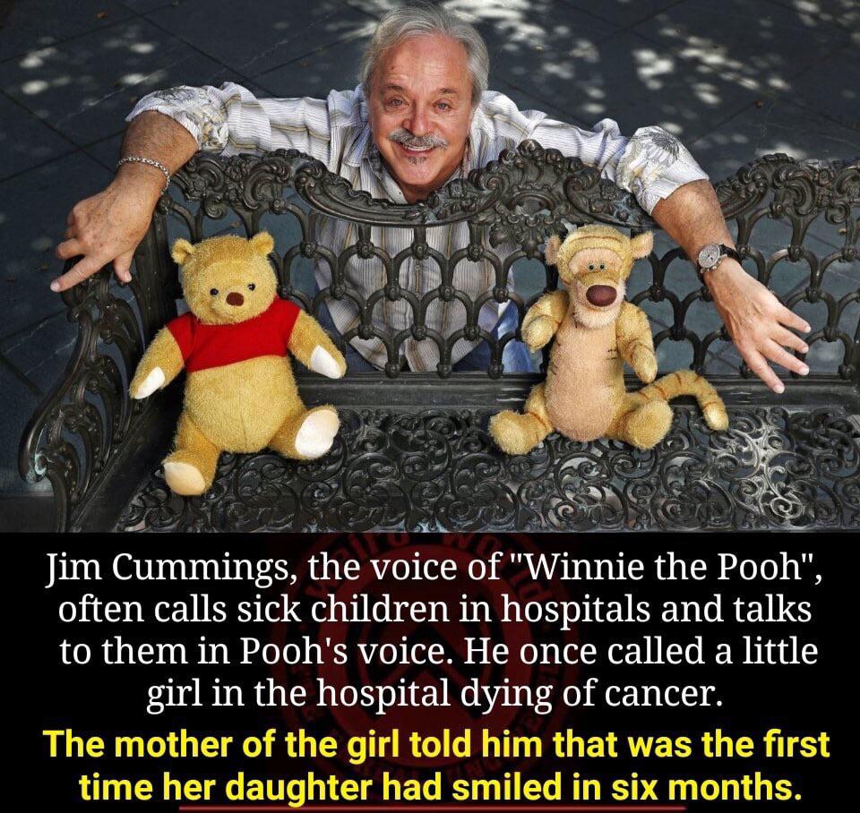 cute wholesome-memes cute text: Jim Cummings, the voice of 