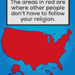 political-memes political text: The areas in red are where other people don