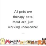 wholesome-memes cute text: All pets are therapy pets. Most are just working undercover  cute