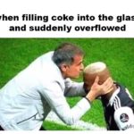 dank-memes cute text: when filling coke into the glass and suddenly overflowed  Dank Meme