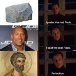 christian-memes christian text: prefer the real Rock said th e real R OCk.  christian