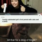 avengers-memes thanos text: 24.hu Family celebrated girl