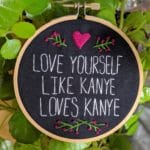 feminine-memes women text: LOVE YOU … C)EIF LOVES KANYE  women