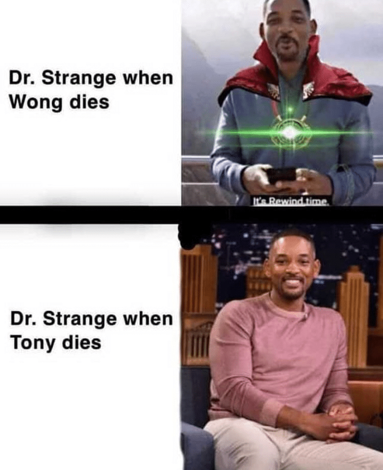 thanos avengers-memes thanos text: Dr. Strange when Wong dies Dr. Strange when Tony dies 