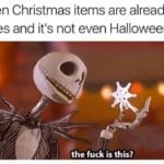 feminine-memes women text: When Christmas items are already in stores and itls not even Halloween the fuck is this?  women