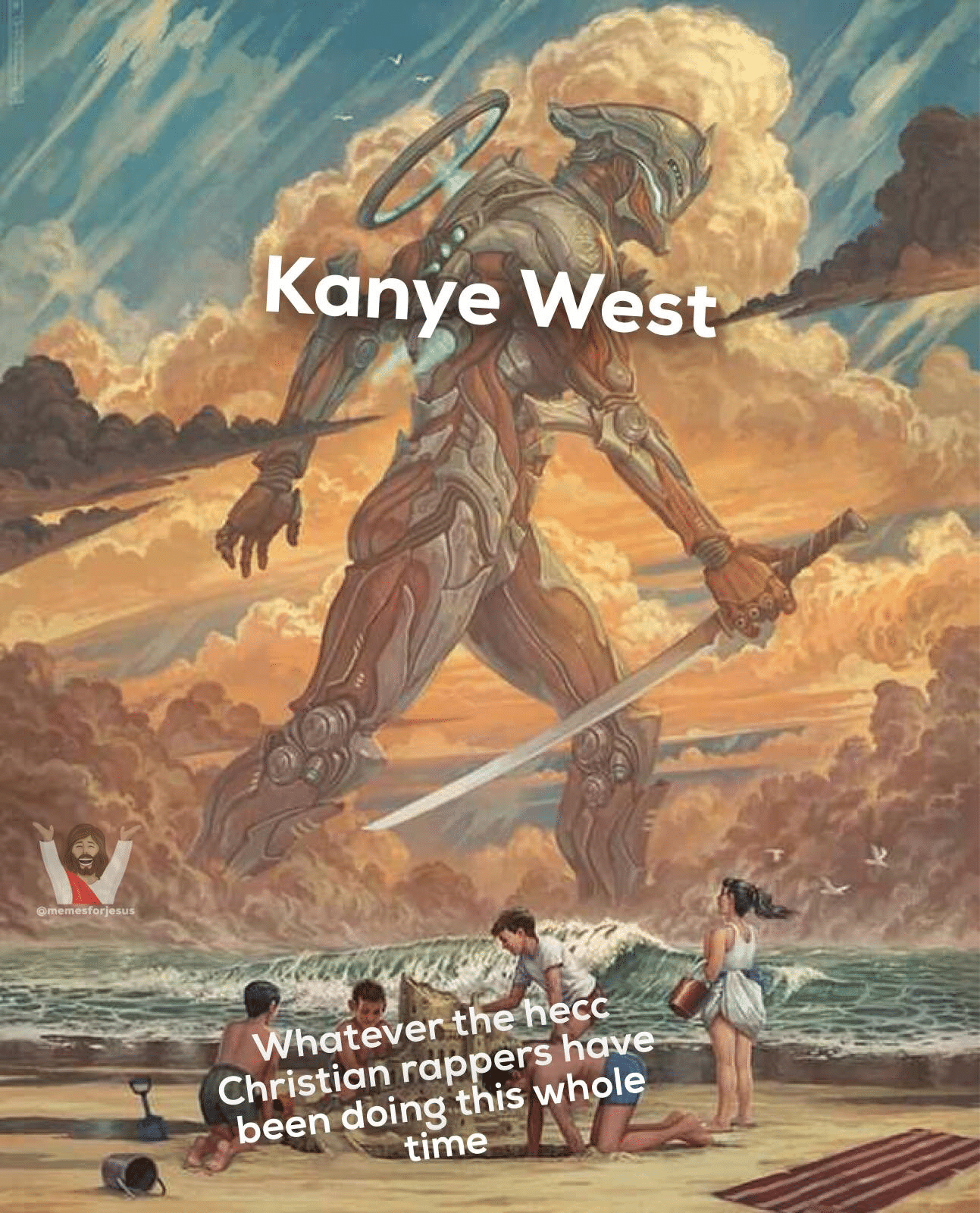 christian christian-memes christian text: Kanye OJhatever-thehece= Christian rappprs have=æ. been eng time 