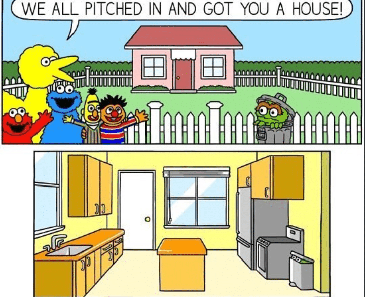 cute wholesome-memes cute text: WE ALL PITCHED IN AND GOT YOU A HOUSE! 