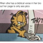 christian-memes christian text: When she has a biblical verse in her bio but her page is only ass pics IWT  christian