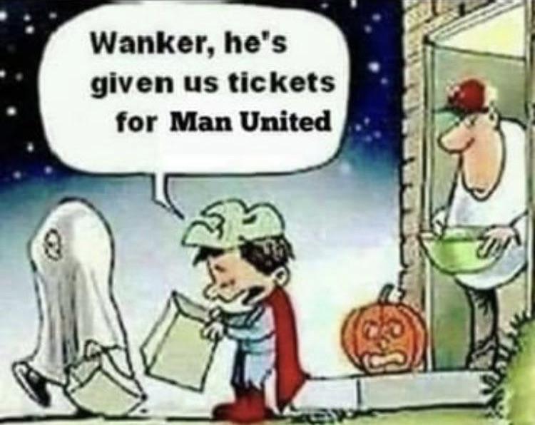 boomer boomer-memes boomer text: Wanker, he's given us tickets for Man United 